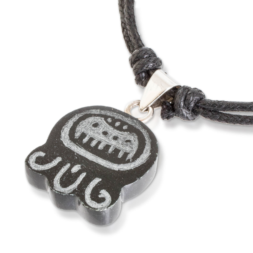 Adjustable Jade Necklace with Mayan Intuition Nahual Pendant - Mayan Intuition