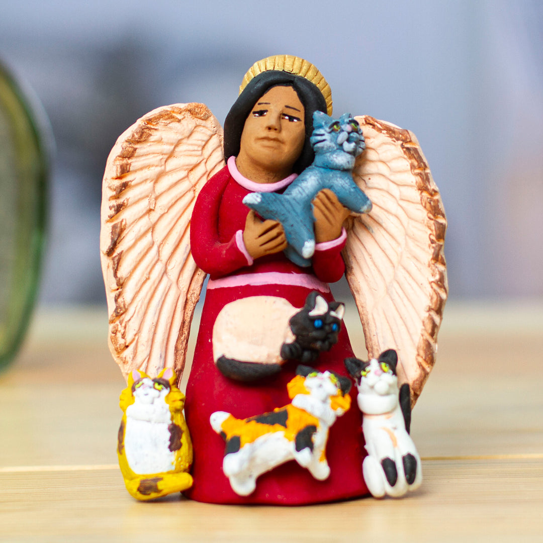 Angel with Cats