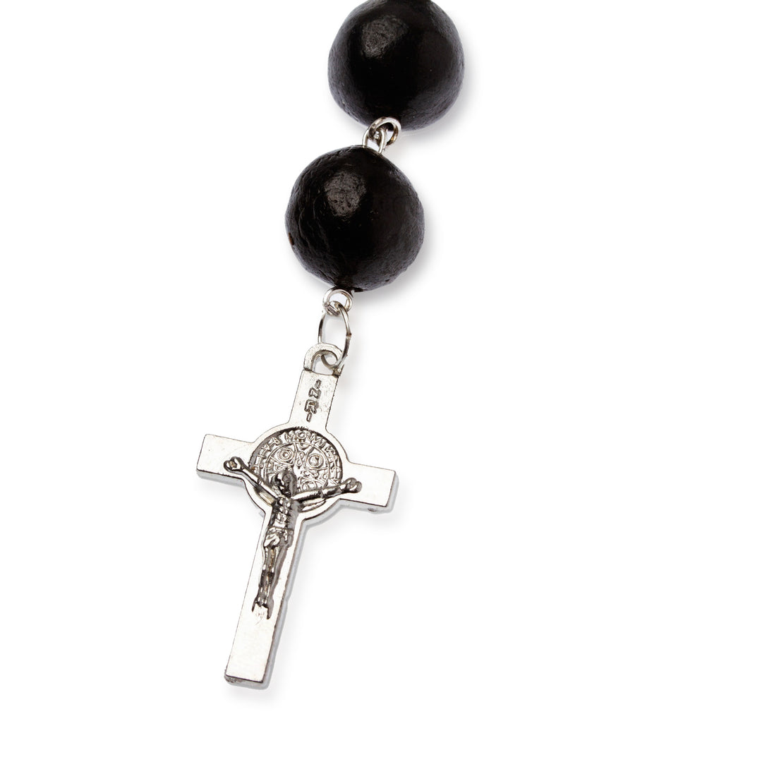 Artisan-Made Ceramic and Aluminum Rosary Decorative Accent - Prayer of Tradition