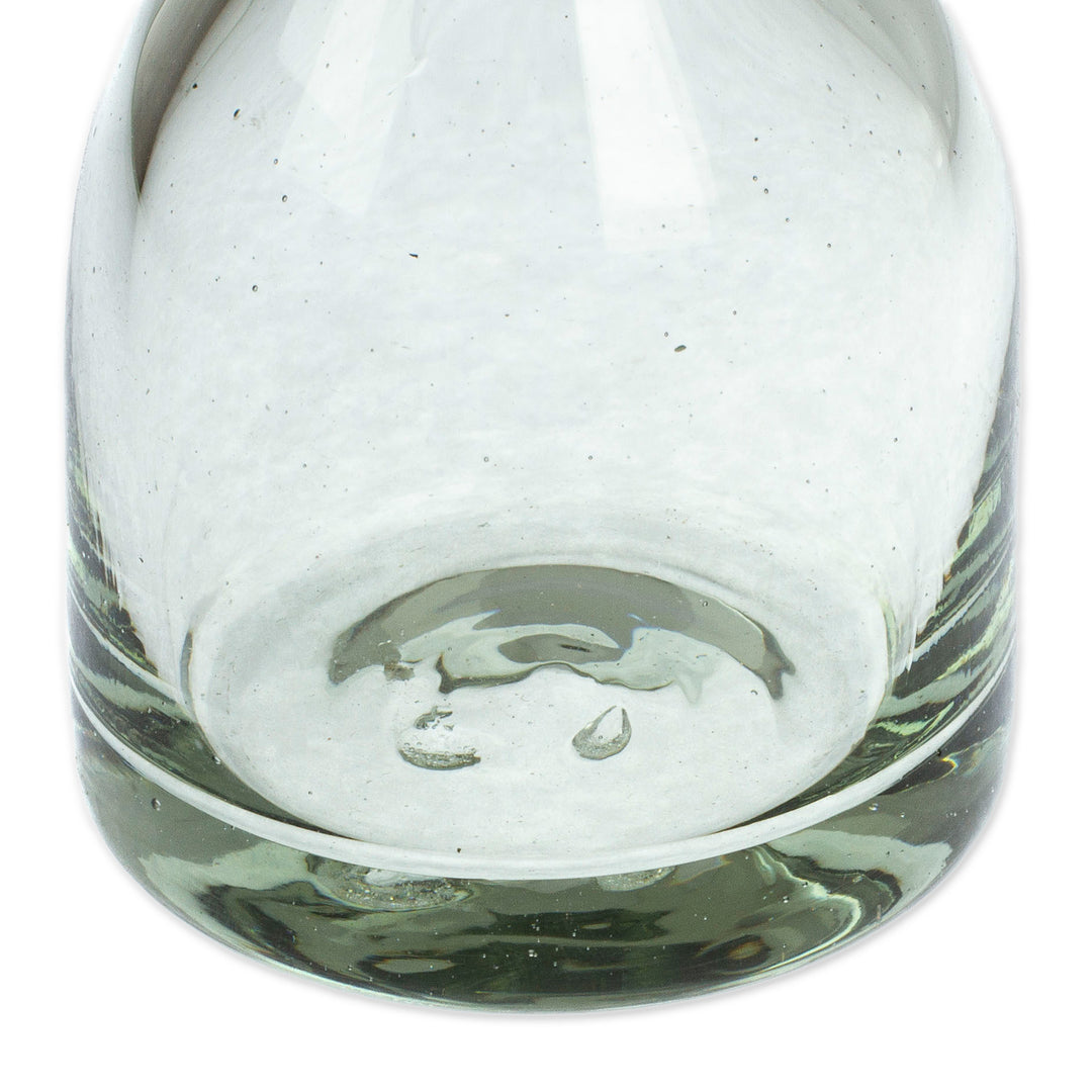 Eco-Friendly Handblown Recycled Glass Incense Holder - Soothing Vibes