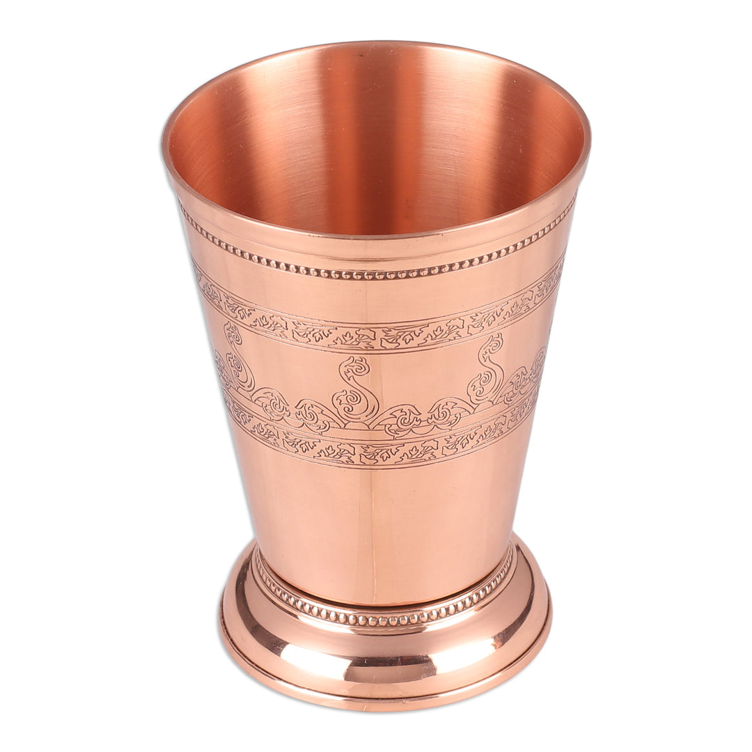 Classic High-Polished Copper Rocks Glass Pair Made in India - Glamorous Elixir
