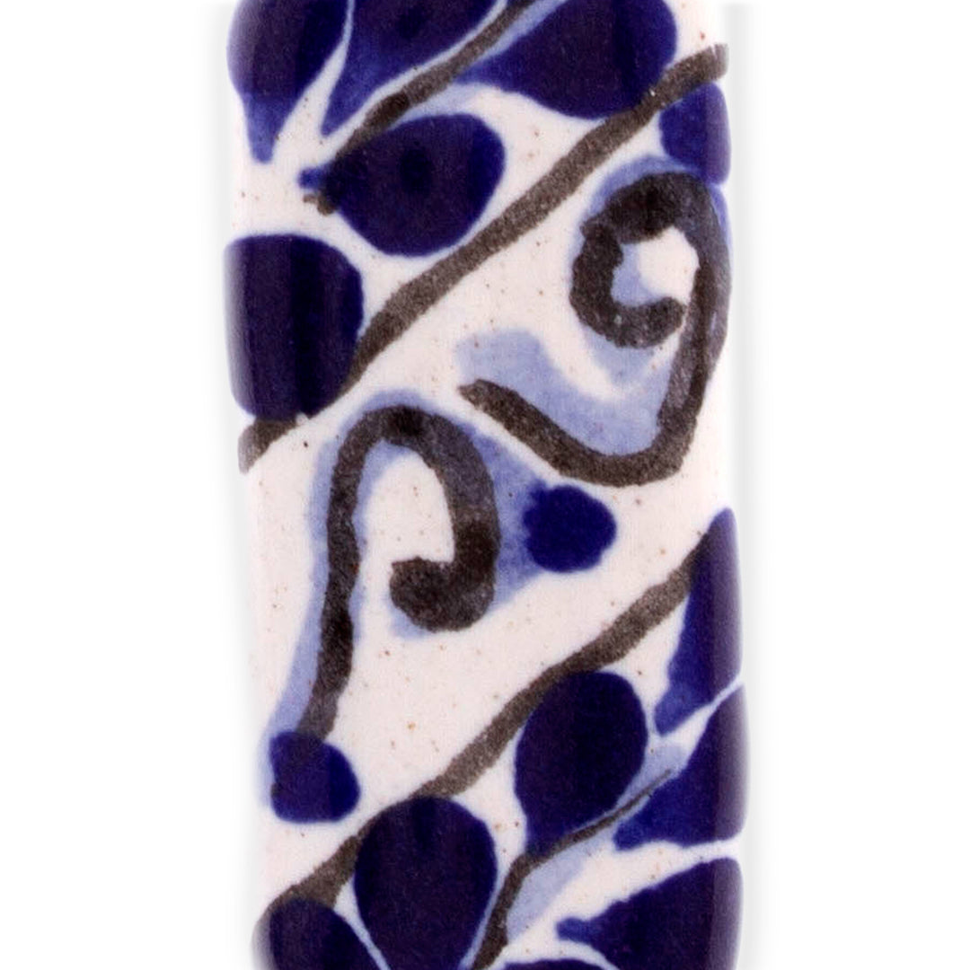 Classic Talavera Lapis Lazuli and Ceramic Dangle Earrings - True Splendor