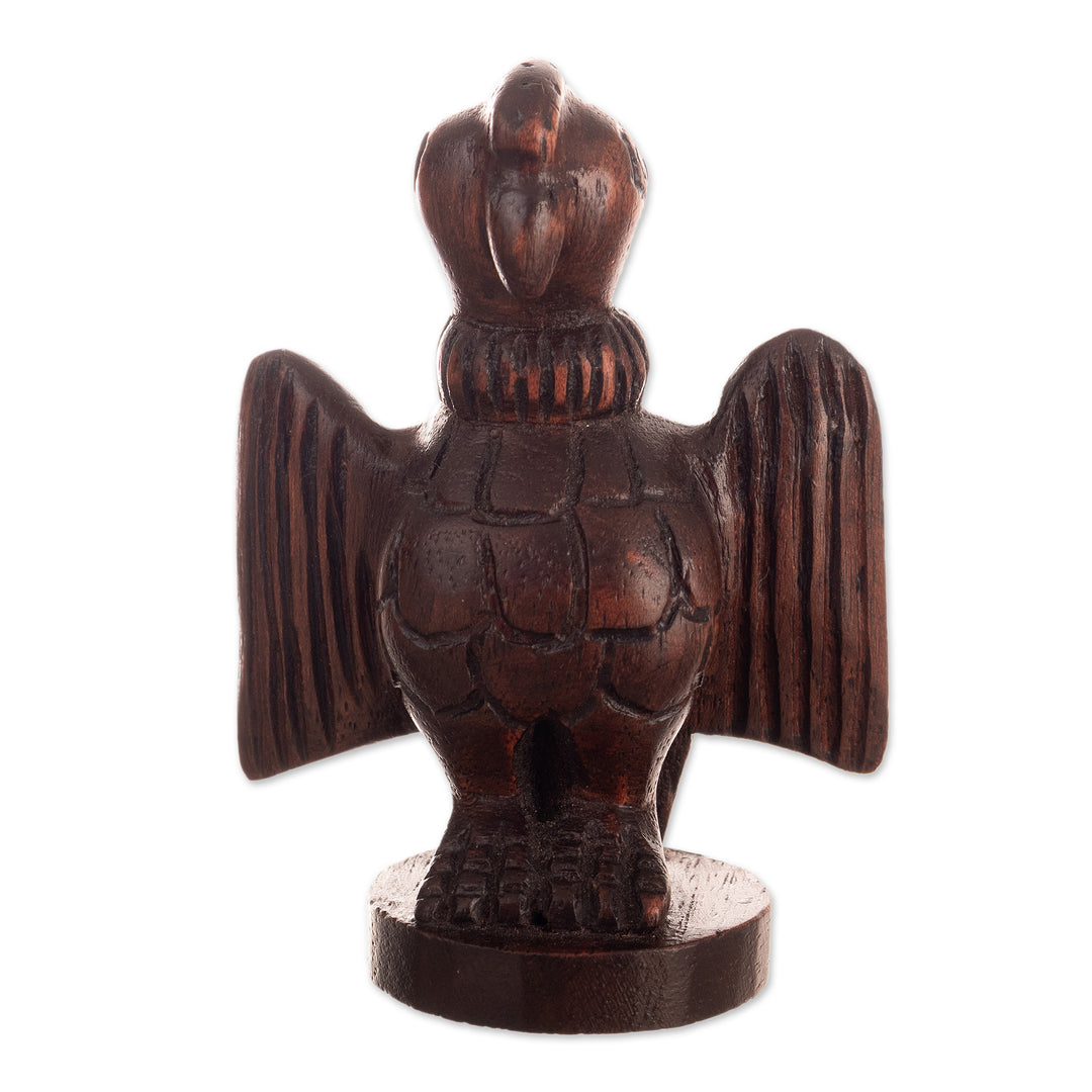 Cedar Wood Figurine of Andean Condor Carved by Hand in Peru - Mighty Condor