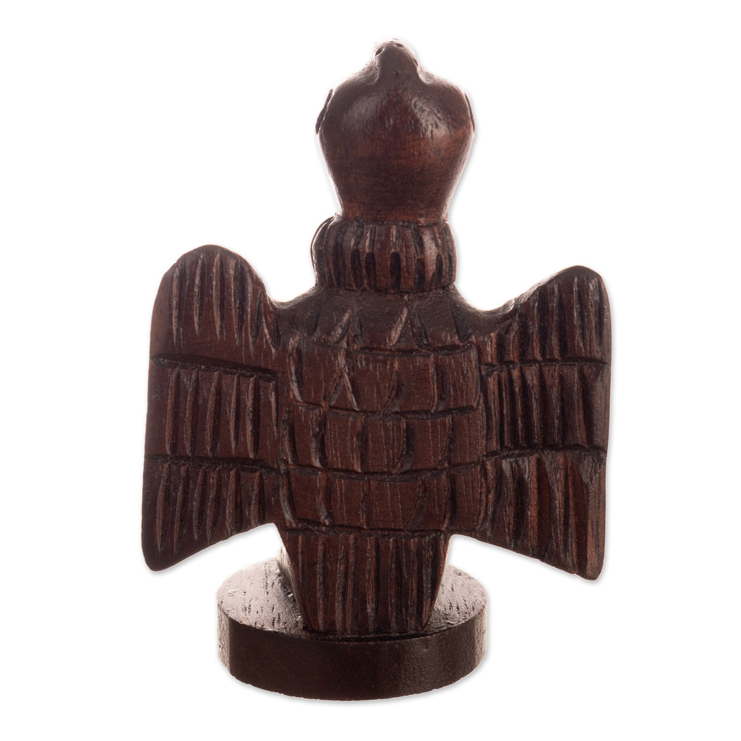 Cedar Wood Figurine of Andean Condor Carved by Hand in Peru - Mighty Condor