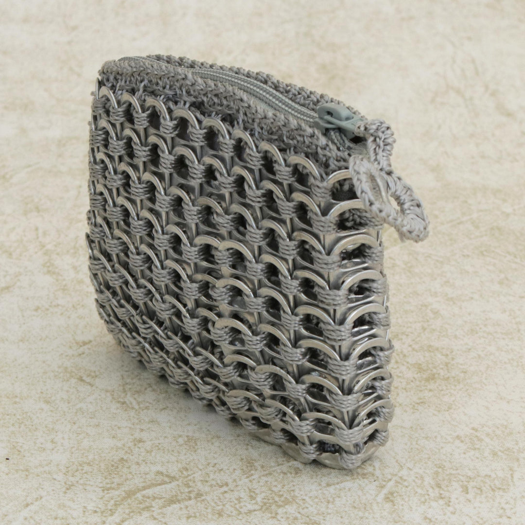 Soda pop-top coin purse - Gray Style