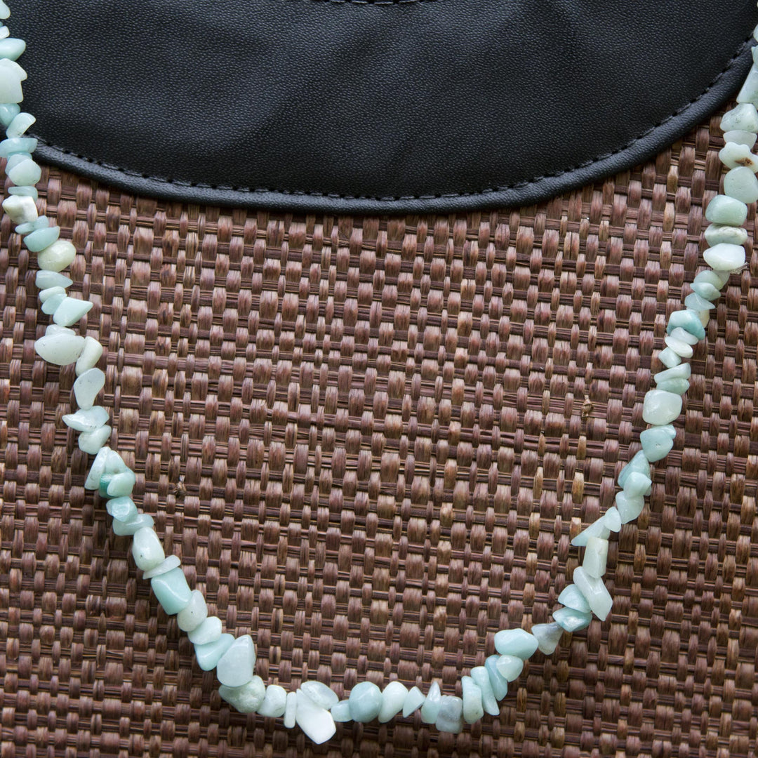 Handcrafted Amazonite Beaded Necklace - Amapa Lagoon
