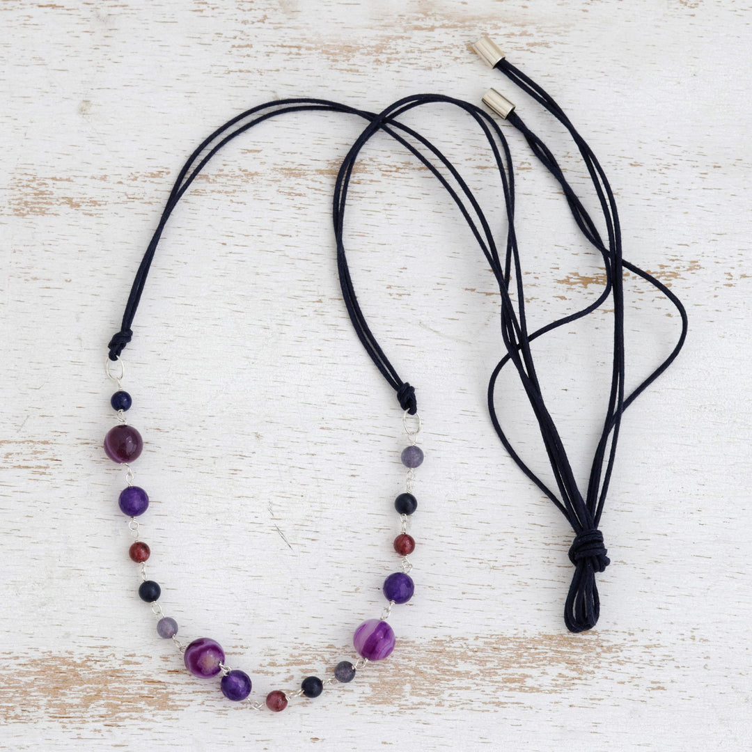 Artisan Crafted Multi-Gemstone Pendant Necklace - Balance and Calm