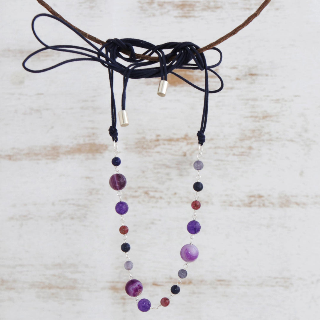 Artisan Crafted Multi-Gemstone Pendant Necklace - Balance and Calm