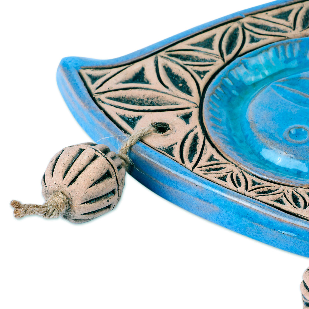 Handcrafted Traditional Blue Ceramic Armenian Daghdghan - Blue Daghdghan