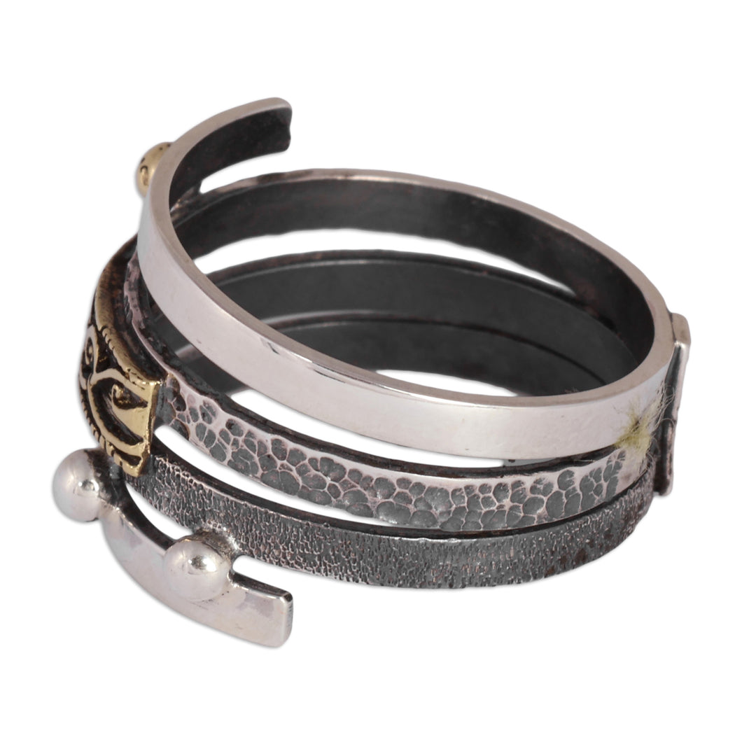 Fair Trade Traditional Armenian-Made Multi-Metal Band Ring - Glorious Path