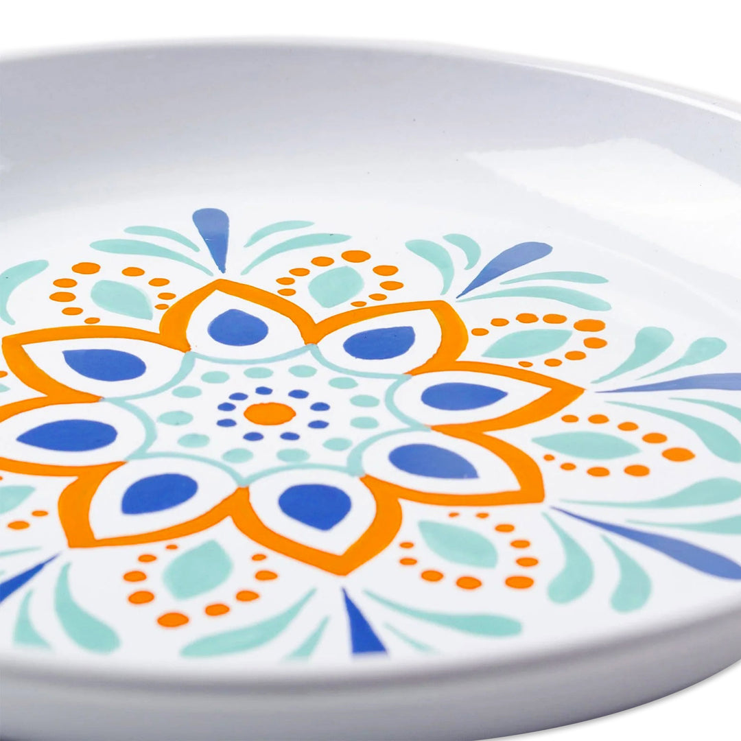 Colorful Handpainted Mandala Metal Catch All - Mandala Muse