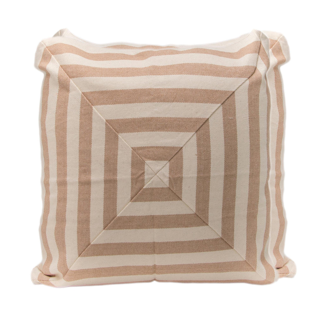 Square Motif Cotton Cushion Covers from Brazil (Pair) - Mesmerizing Square