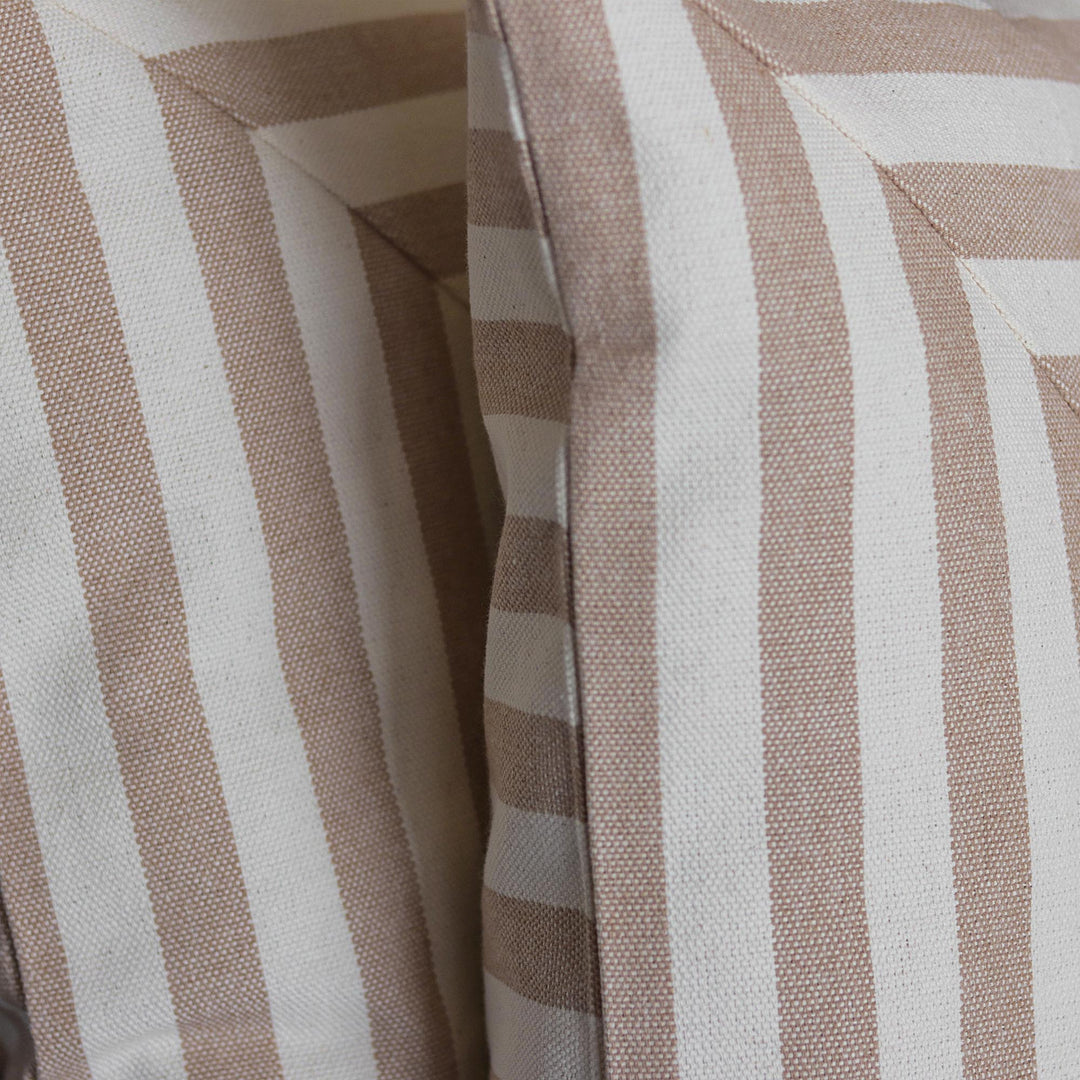 Square Motif Cotton Cushion Covers from Brazil (Pair) - Mesmerizing Square