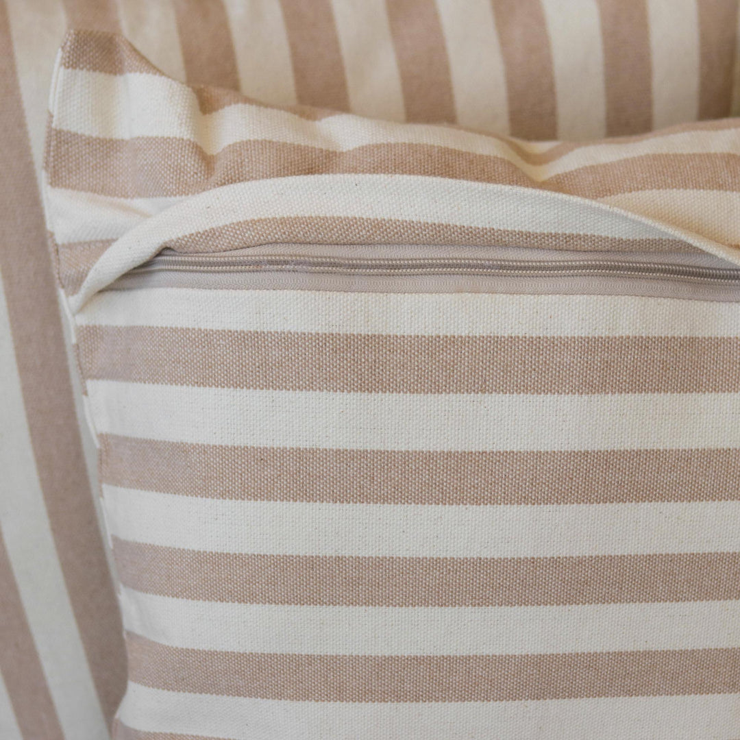 Square Motif Cotton Cushion Covers from Brazil (Pair) - Mesmerizing Square