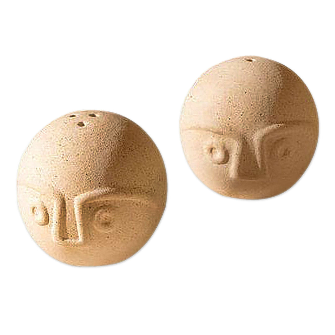 Ceramic Salt and Pepper Shakers from India - Mr. and Mrs.