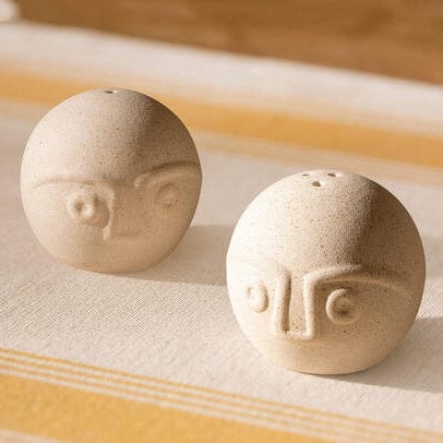 Ceramic Salt and Pepper Shakers from India - Mr. and Mrs.