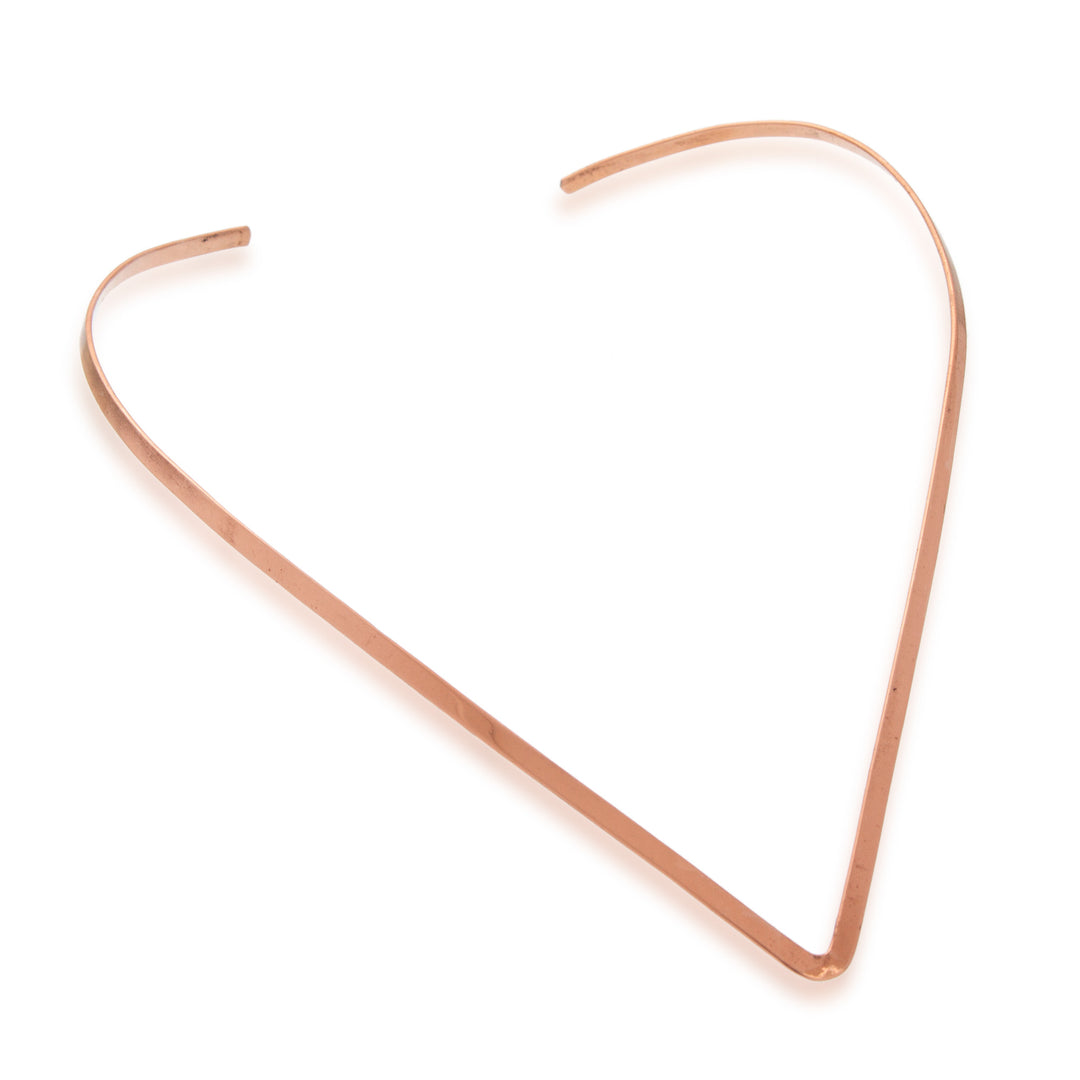 Pointed Copper Collar Necklace from Mexico - Elegant Point