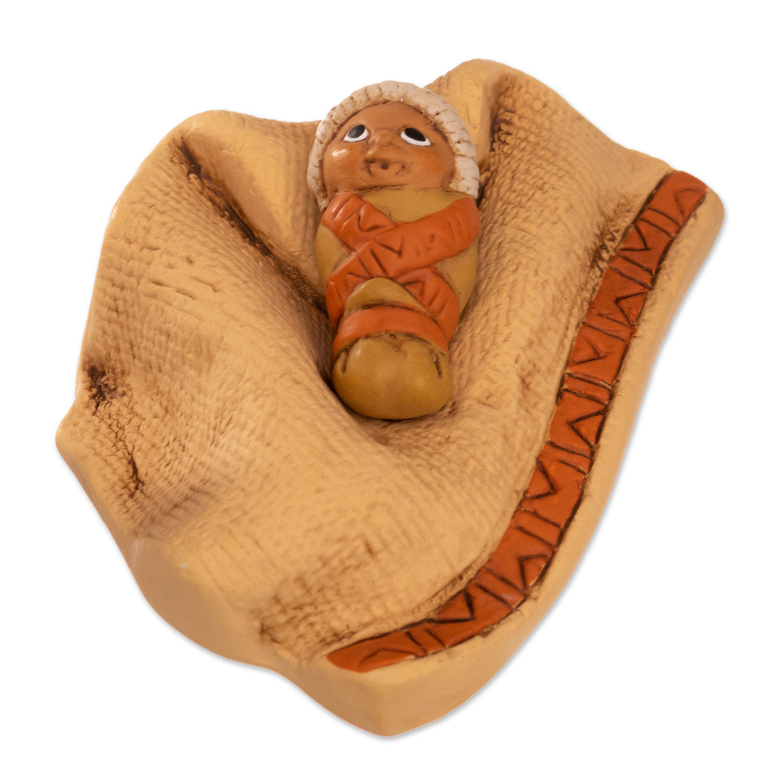 Andean-Themed Painted 7-Piece Ceramic Nativity Scene Set - Miracle in Ayacucho