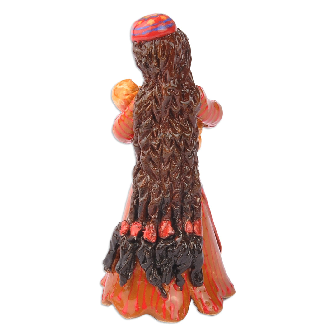 Hand-Painted Ceramic Figurine of Vaspurakan Lady - The Woman from Vaspurakan