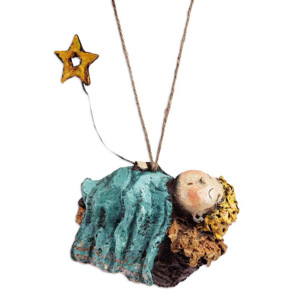 Hand-Painted Papier Mache Baby Jesus Ornament from Armenia - Baby Jesus