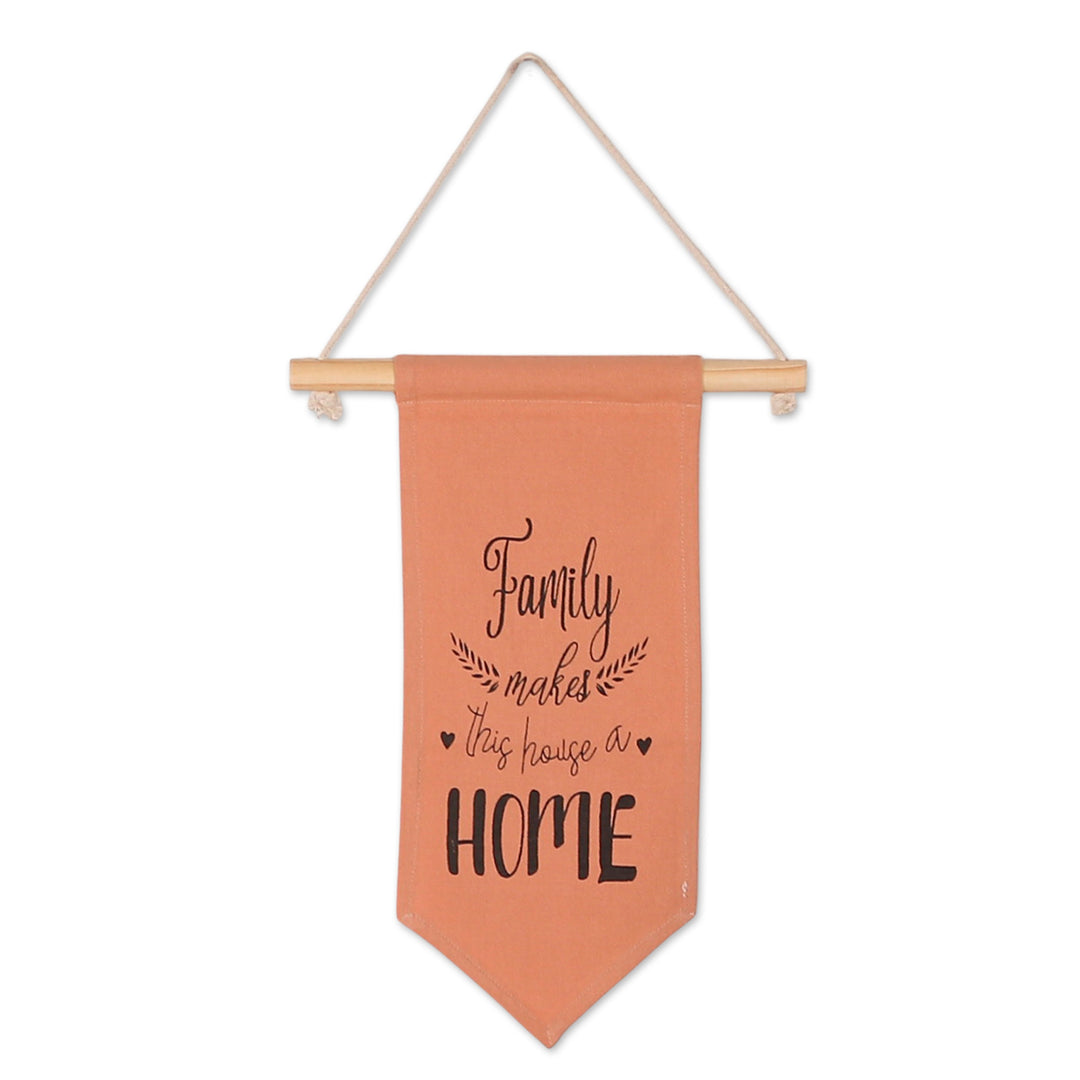 Set of 3 Cotton Wall Hangings with Inspirational Quotes - Positive Vibes