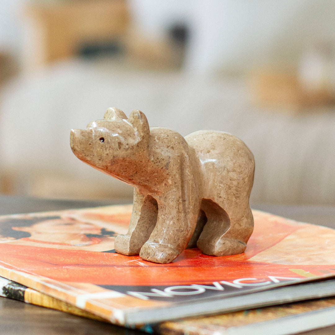 Walnut Curious Bear