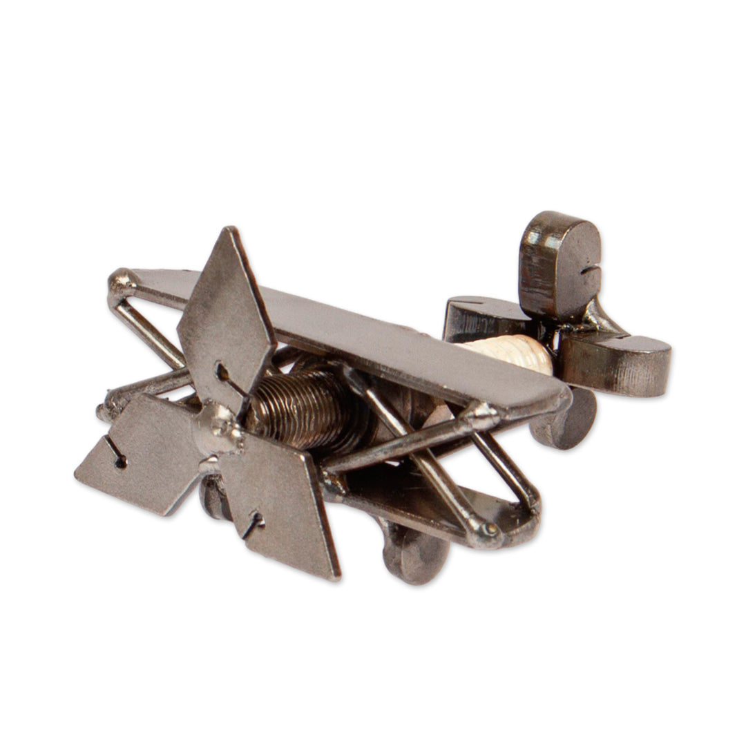 Artisan-Made Upcycled Plane Metal Sculpture from Mexico - Nouveau Voyage