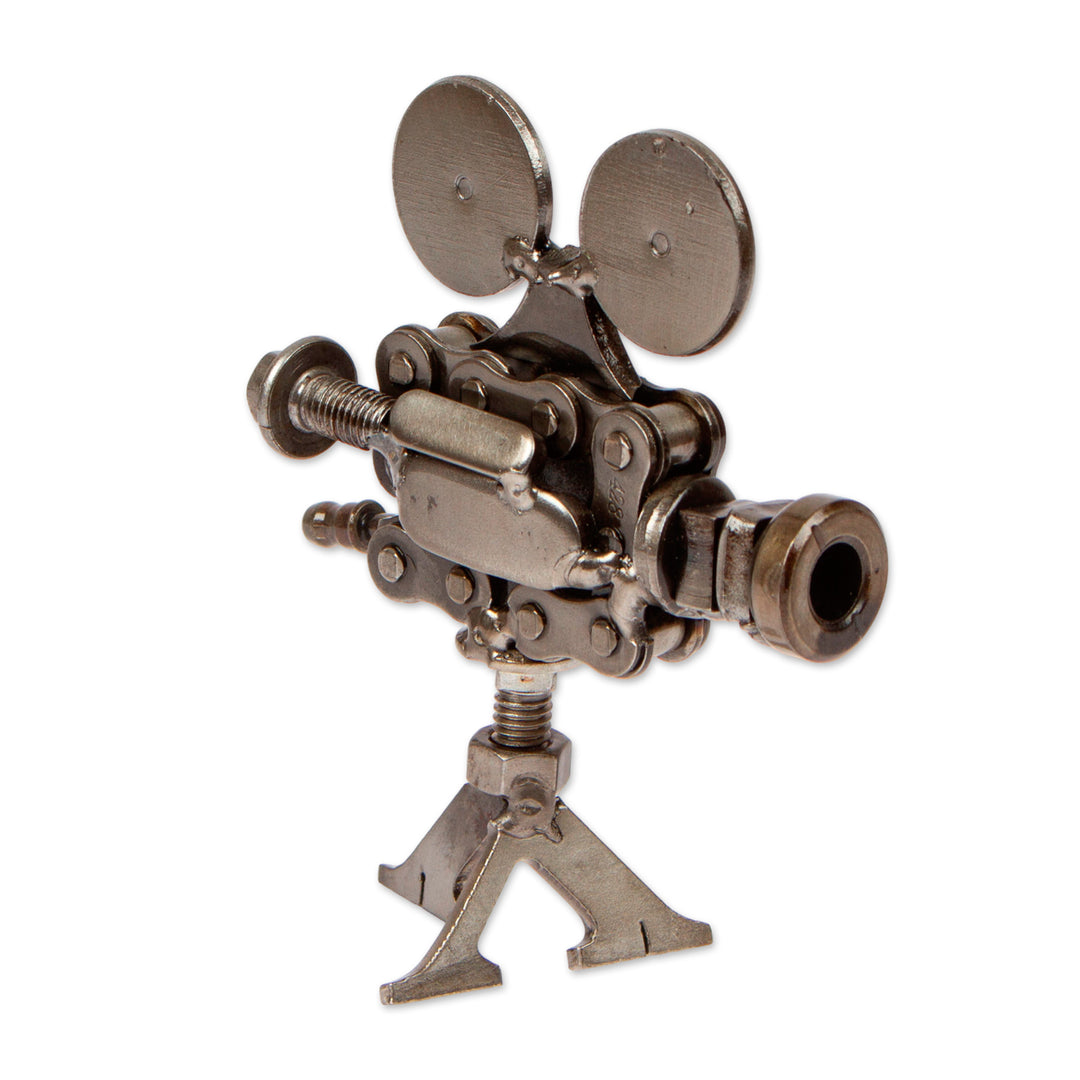 Fine Art Handmade Upcycled Movie Projector Metal Sculpture - Fragments of Cinema