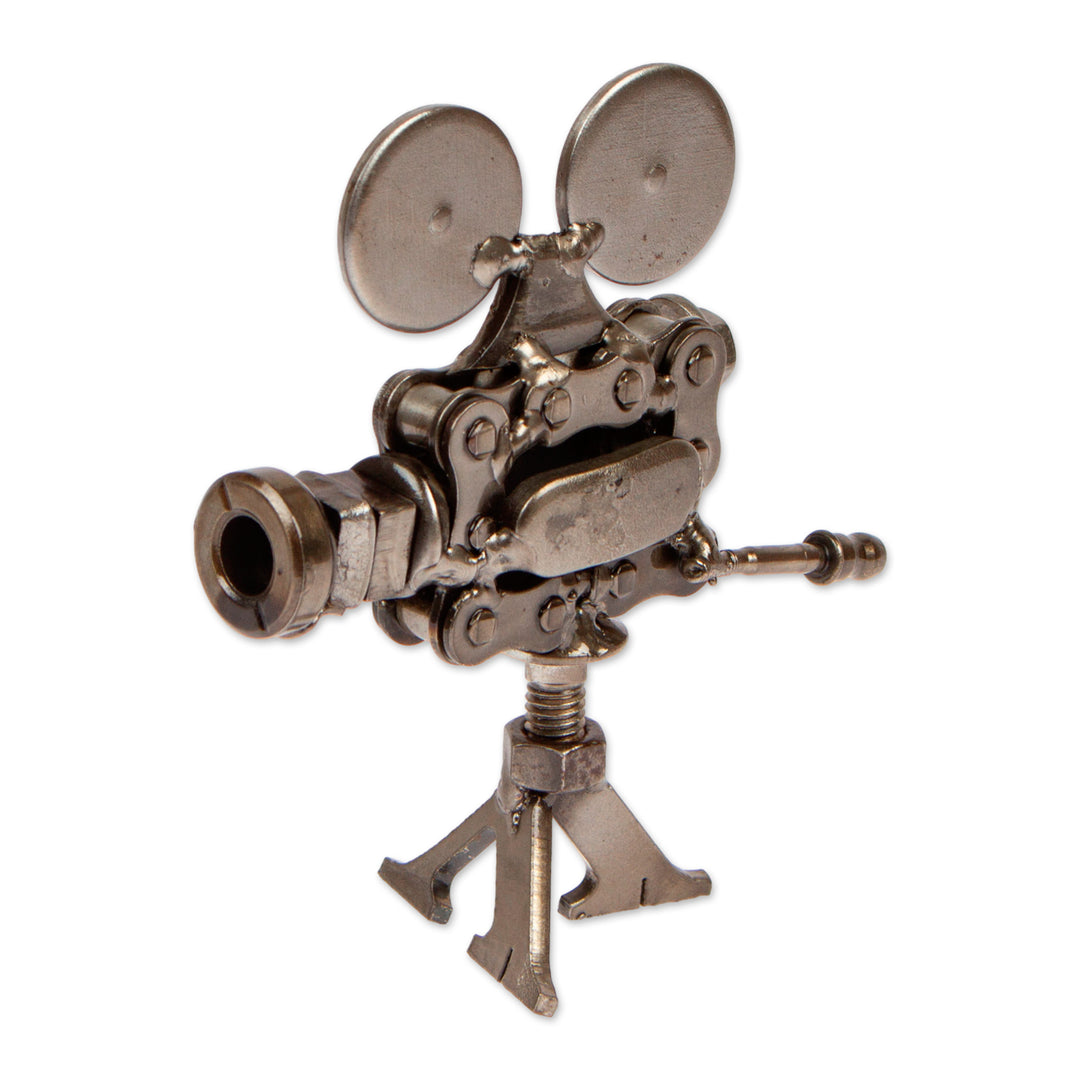 Fine Art Handmade Upcycled Movie Projector Metal Sculpture - Fragments of Cinema