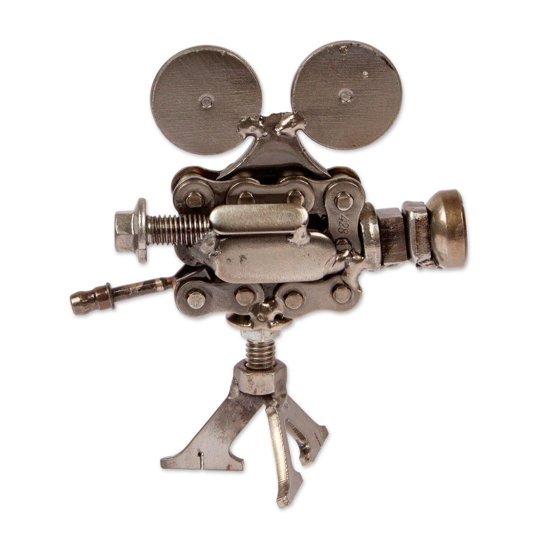 Fine Art Handmade Upcycled Movie Projector Metal Sculpture - Fragments of Cinema