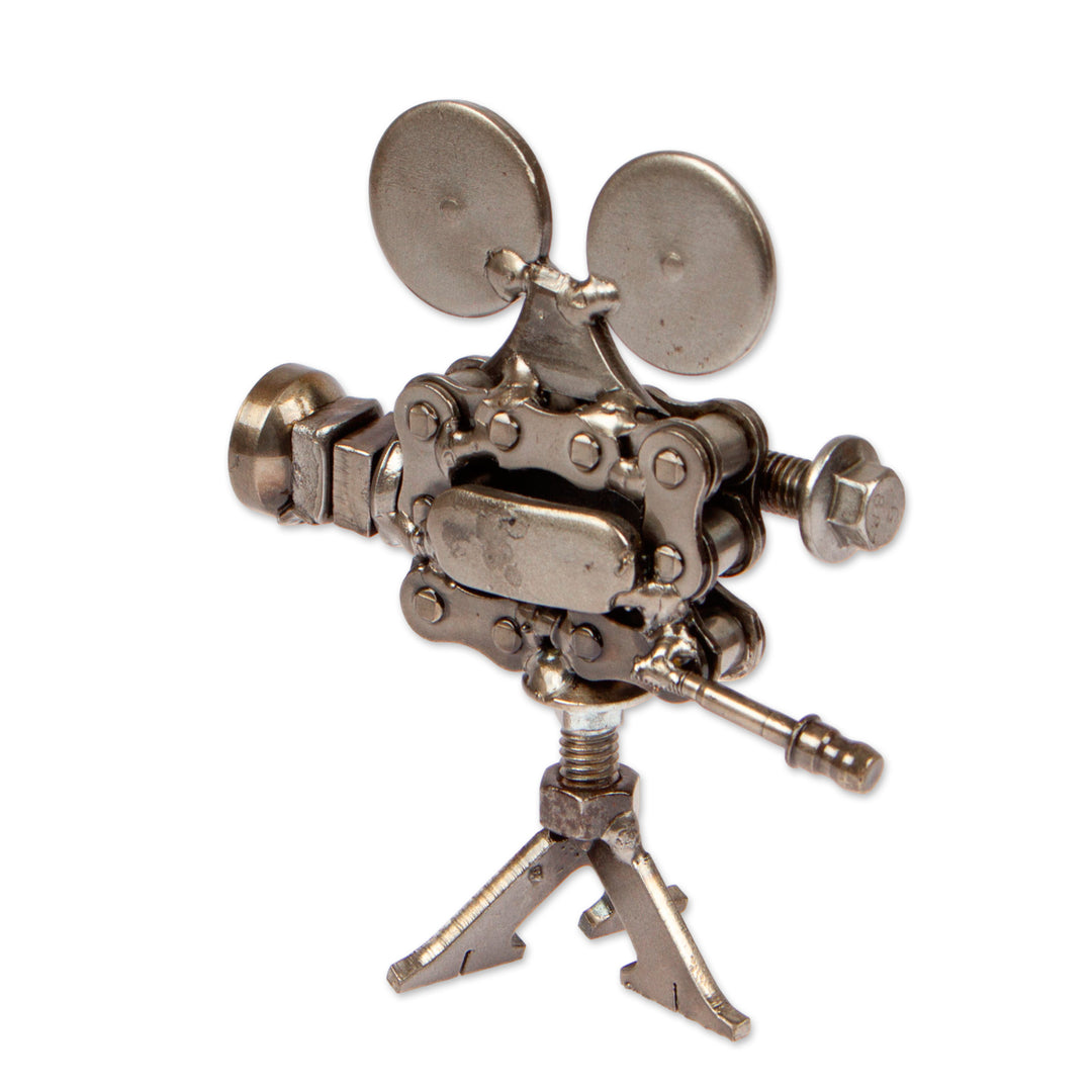Fine Art Handmade Upcycled Movie Projector Metal Sculpture - Fragments of Cinema
