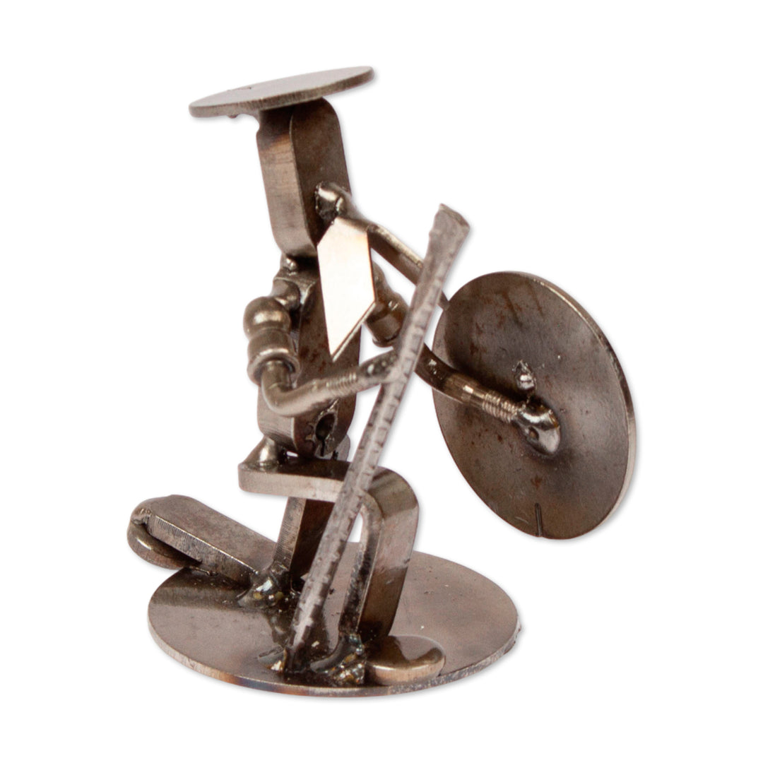 Handcrafted Oxidized Quixote-Themed Upcycled Metal Sculpture - Forever Quixote