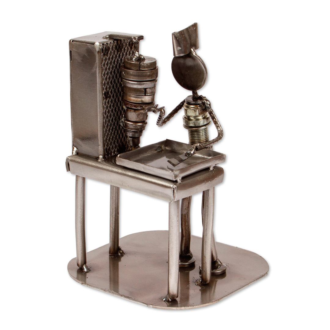 Eco-Friendly Handmade Upcycled Metal Sculpture from Mexico - Delicious Cause