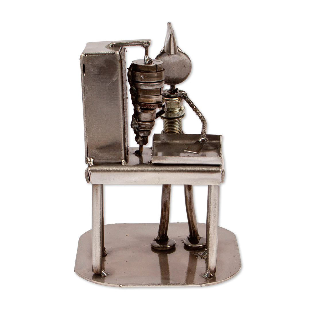 Eco-Friendly Handmade Upcycled Metal Sculpture from Mexico - Delicious Cause