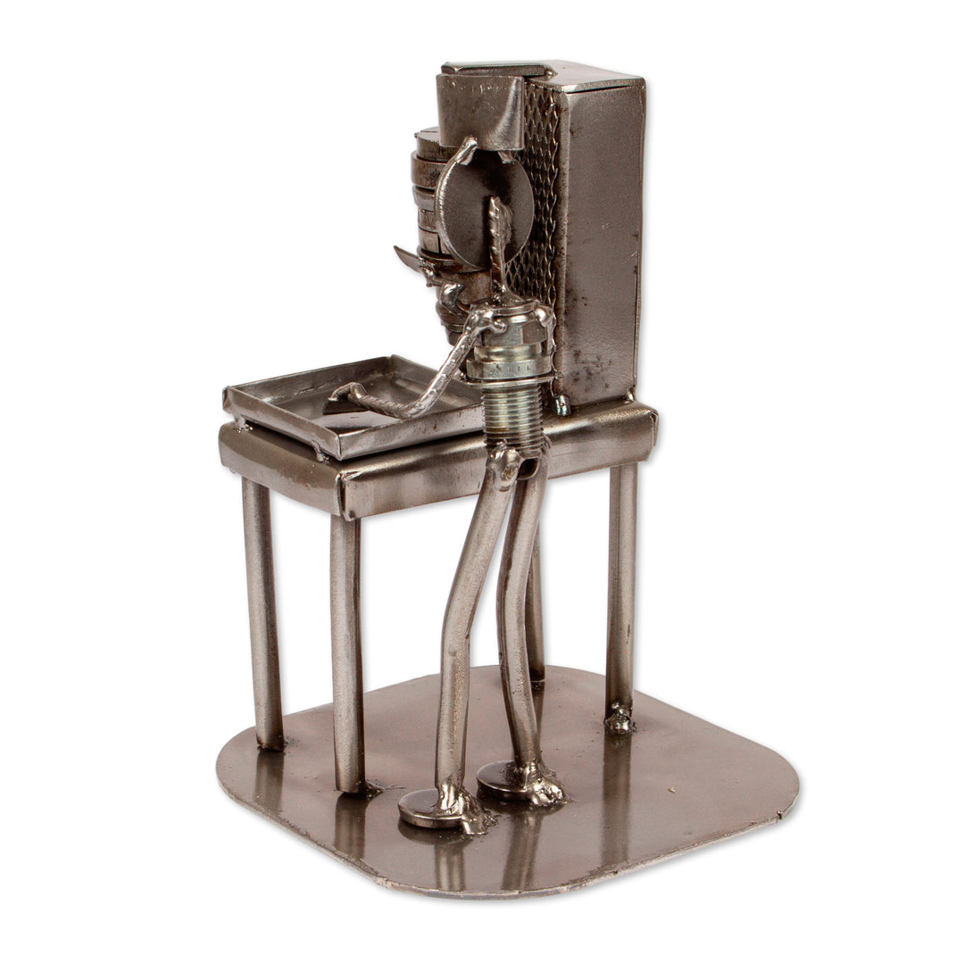 Eco-Friendly Handmade Upcycled Metal Sculpture from Mexico - Delicious Cause
