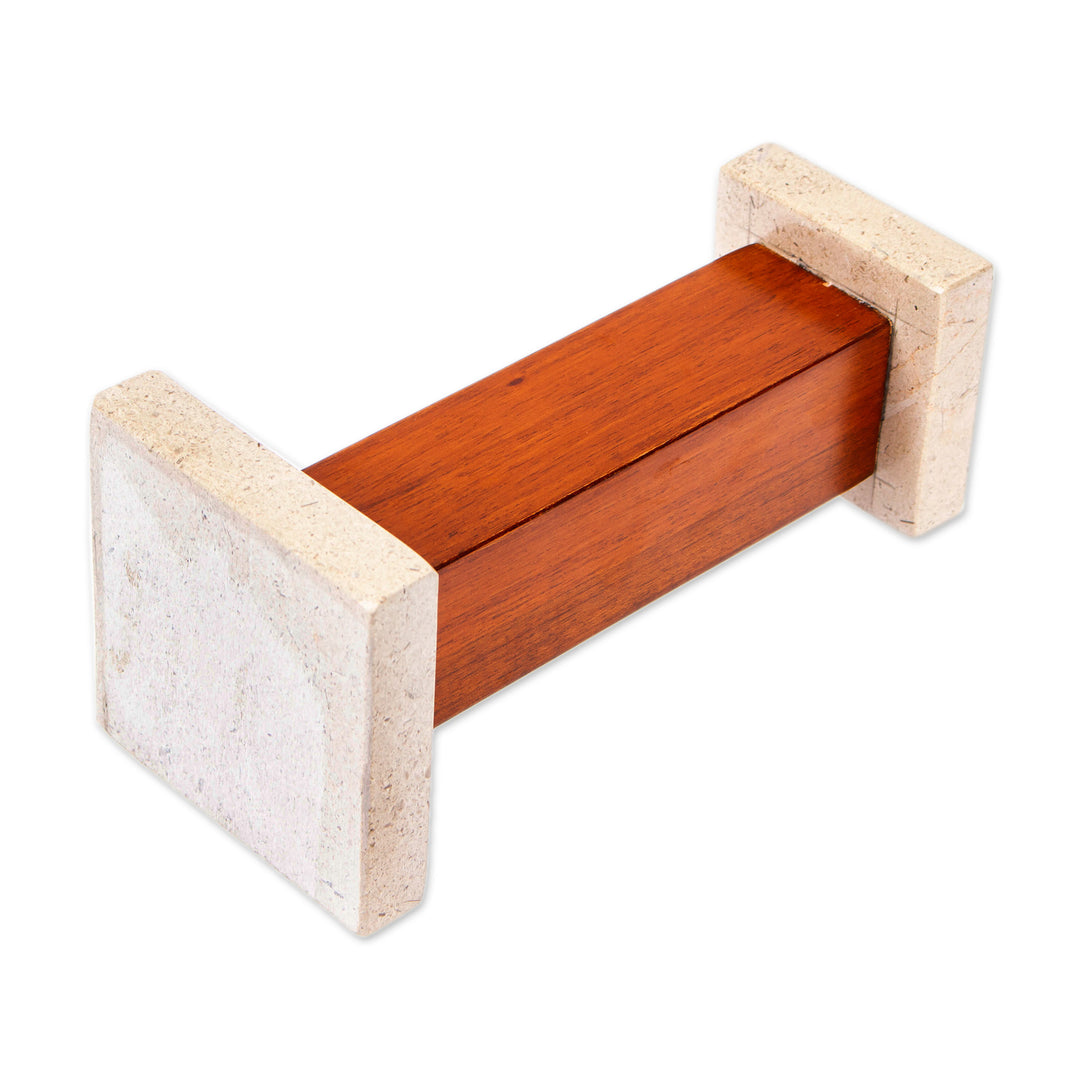 Onyx Cedar Tealight Candleholder with Classic Column Design - Classic Column