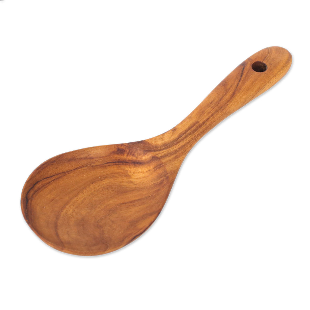 Wood Paddle for Cooking and Serving Handcrafted in Thailand - Gourmet Joy