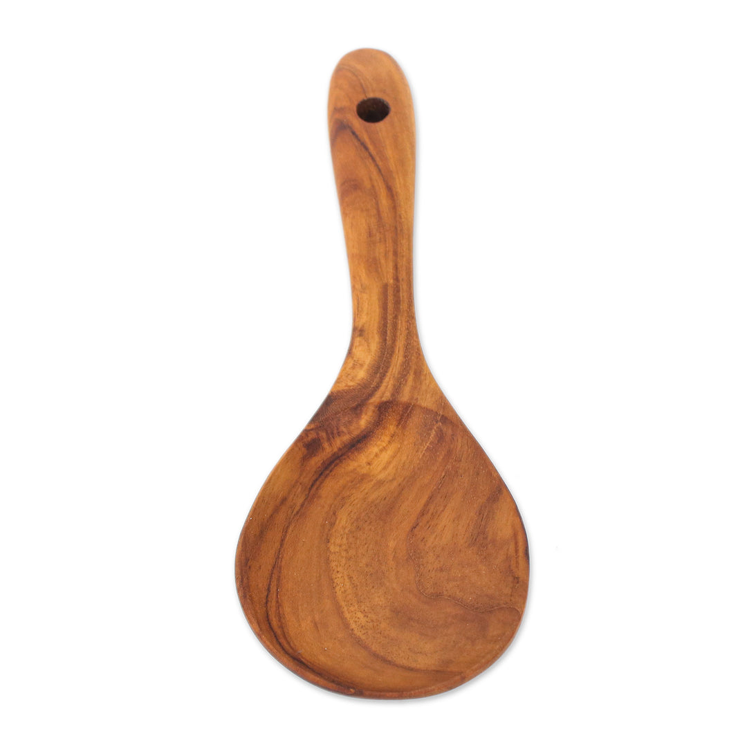 Wood Paddle for Cooking and Serving Handcrafted in Thailand - Gourmet Joy
