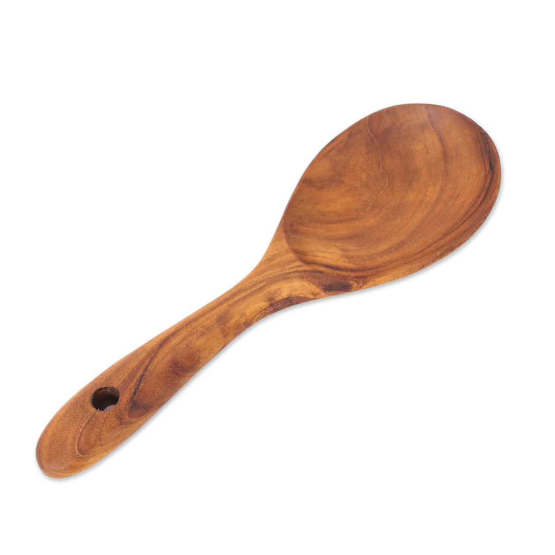 Wood Paddle for Cooking and Serving Handcrafted in Thailand - Gourmet Joy