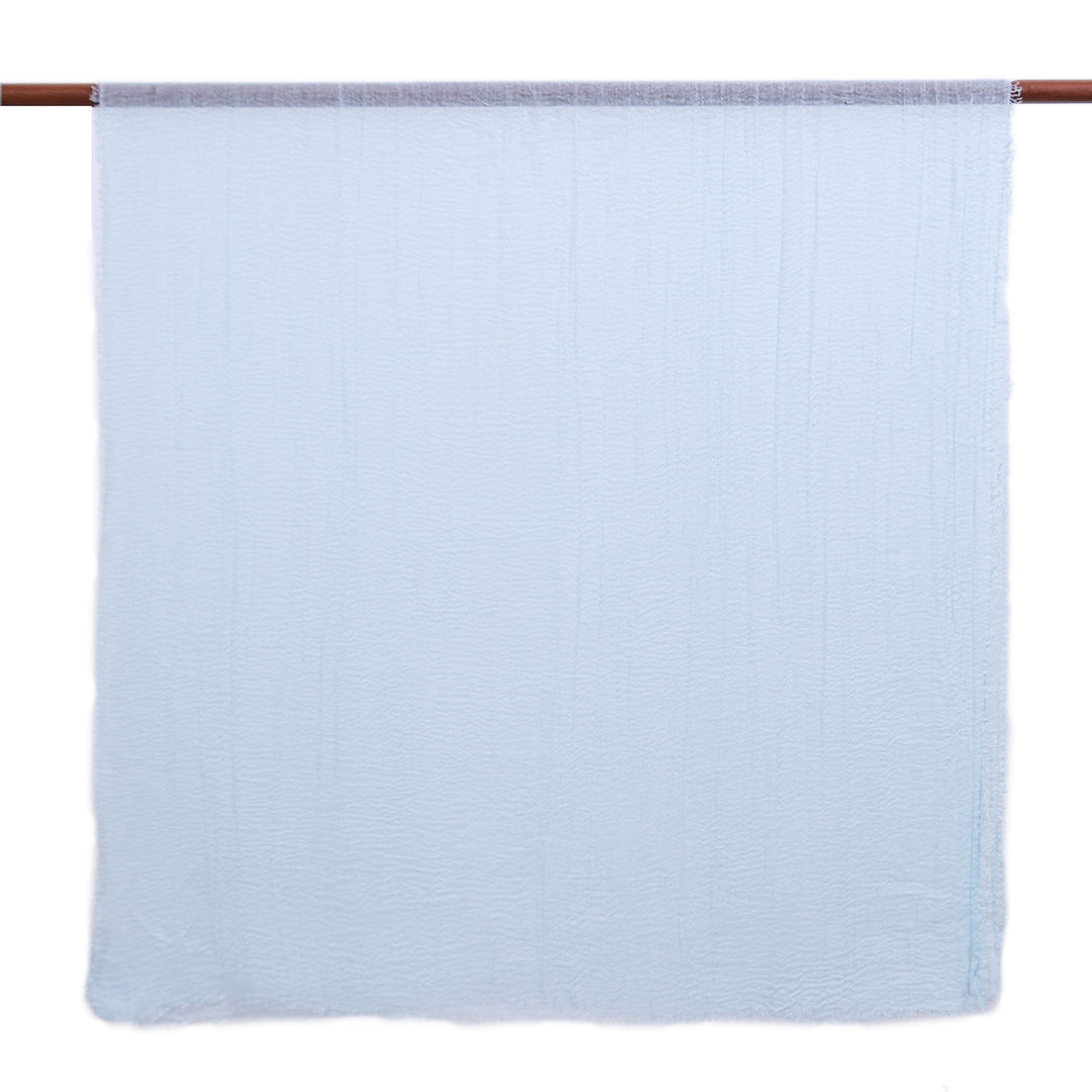 Pastel Pink and Blue-Hued Handwoven Scarves (Pair) - Graceful Pastels
