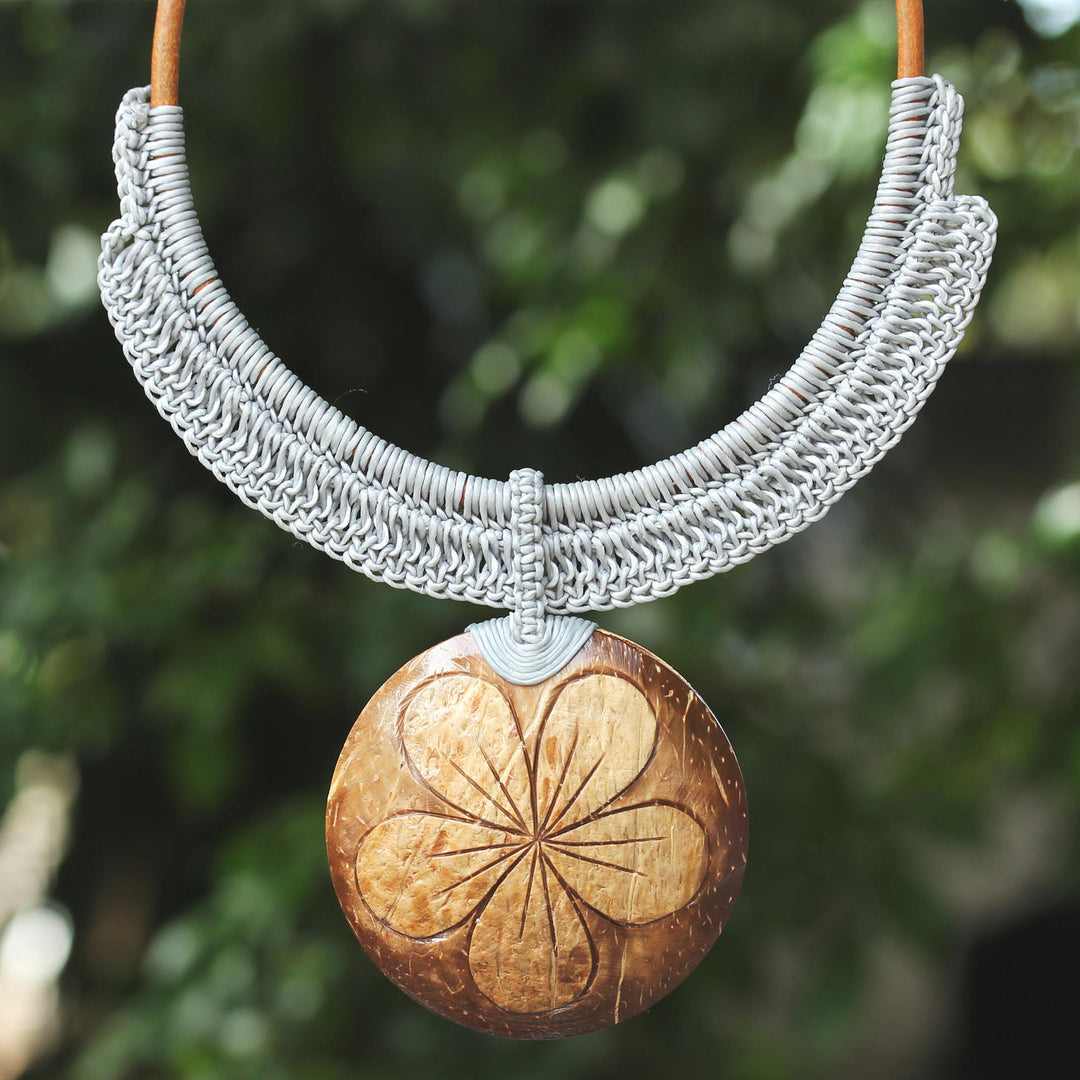 Rustic Frangipani in Grey