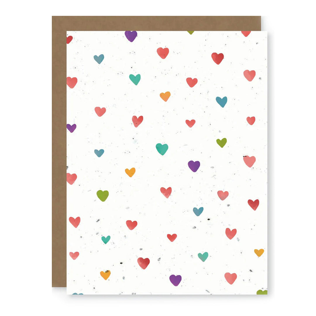 Set of 2 Thoughtful Human Plantable Seed Card for Gardening - Wildflower Hearts