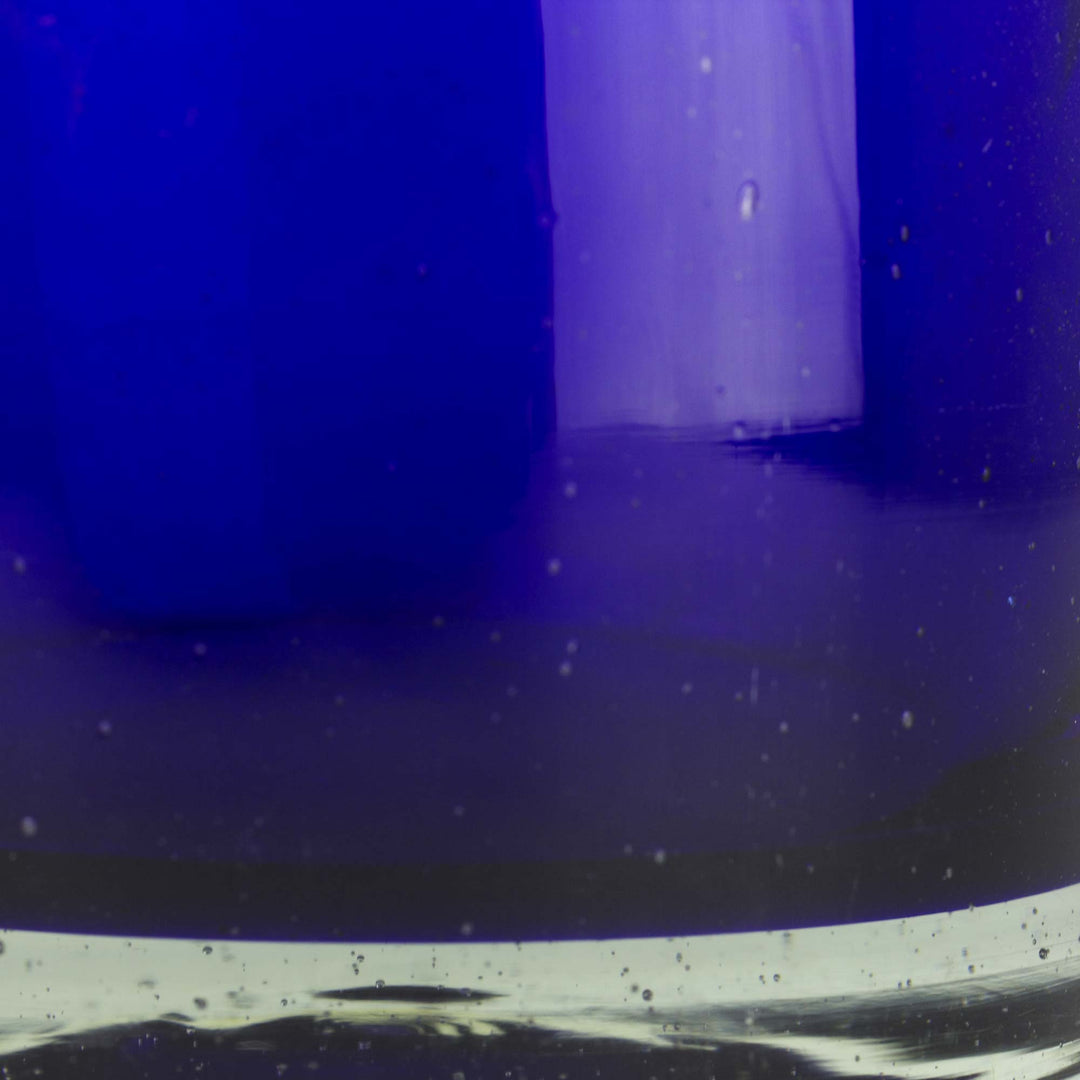 Blue Handblown Glass Cocktail Drinkware (Set of 6) - Pure Cobalt