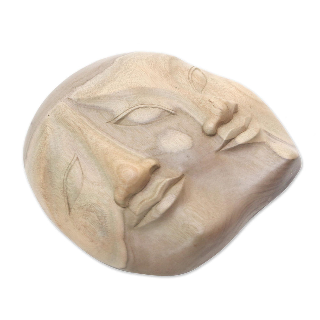 Indonesian Hibiscus Wood Mask - Two Dimensions