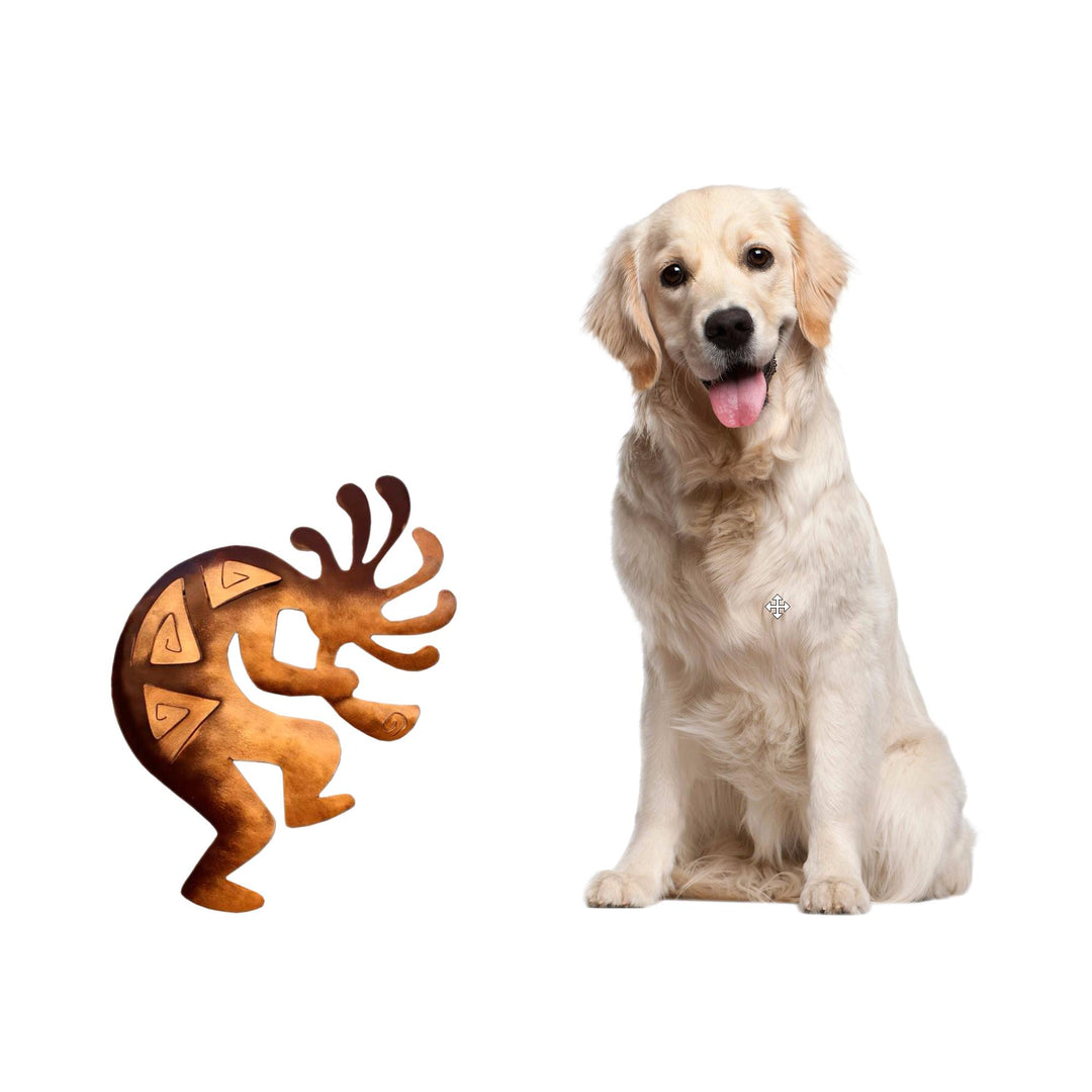 Cultural Steel Wall Art Musician (Medium) - Kokopelli Peace