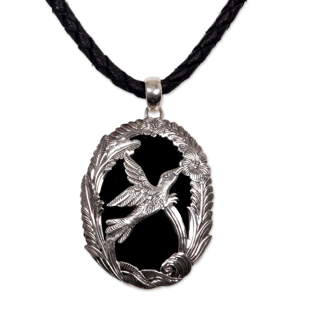 Onyx pendant necklace - Perfectly Free