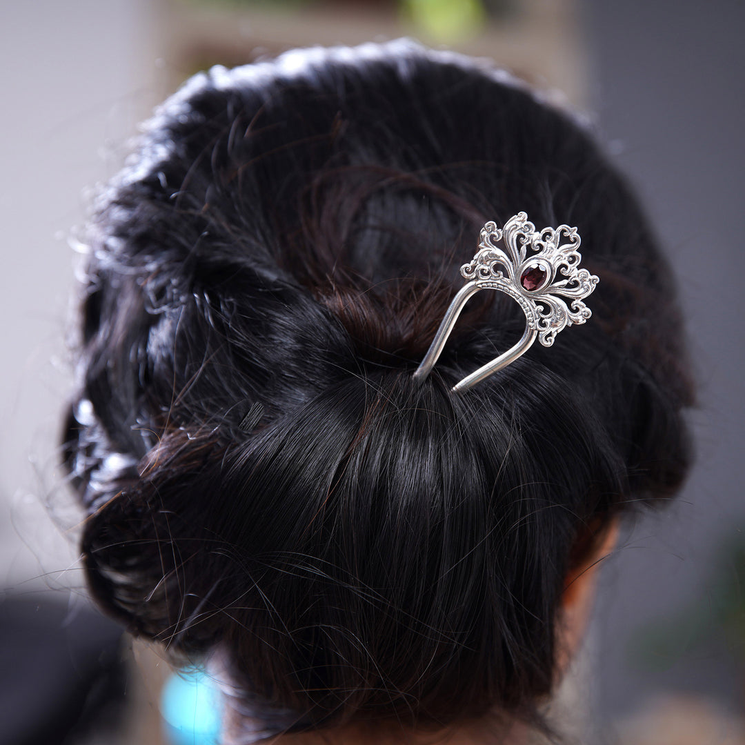 Garnet hairpin - Tiara