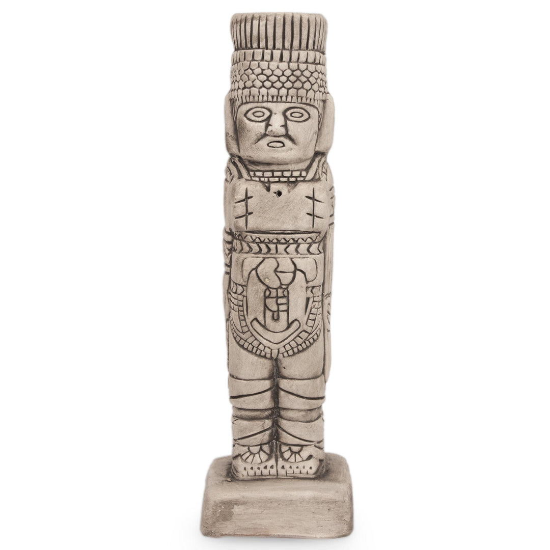 Toltec Warrior Mexican Replica Ceramic Sculpture - Warrior from Tula