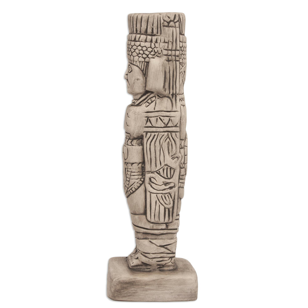 Toltec Warrior Mexican Replica Ceramic Sculpture - Warrior from Tula