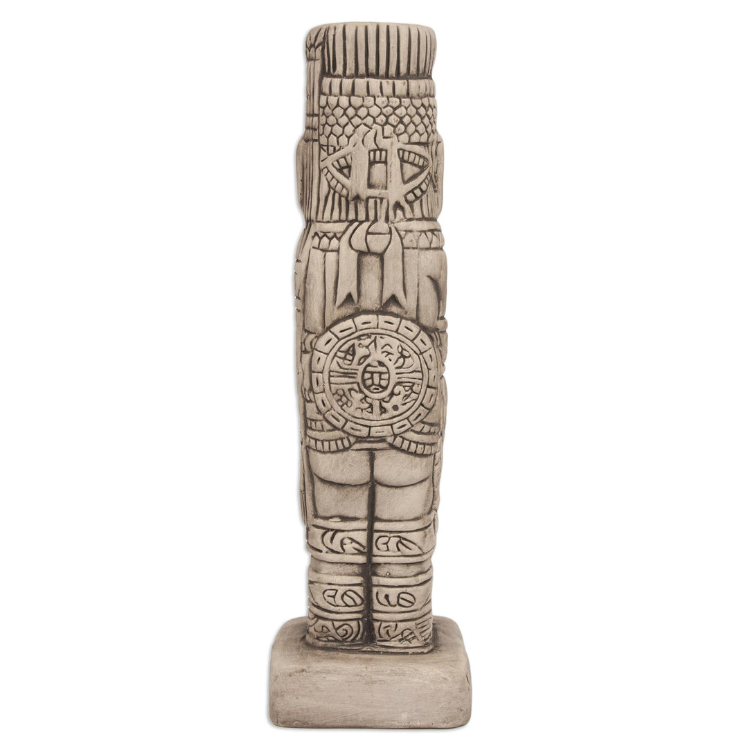 Toltec Warrior Mexican Replica Ceramic Sculpture - Warrior from Tula